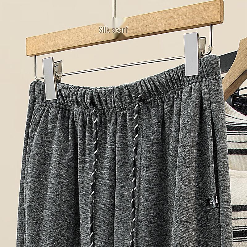 Sibaishé Women's High-Waist Drawstring Wide-Leg Pants