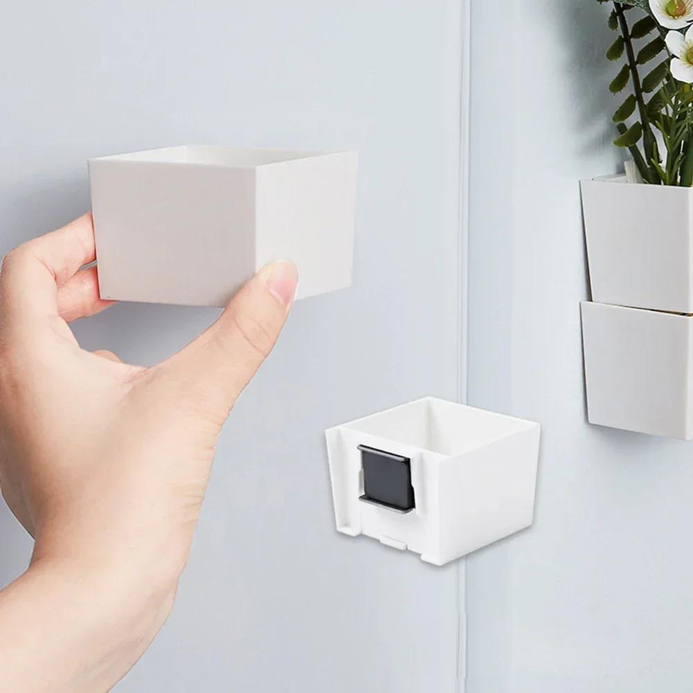 Magnetic Fridge Storage Sundries Storage Refrigerator Organizer Storage Accessory Magnet Plastic Kitchen Supplies Storage Rack