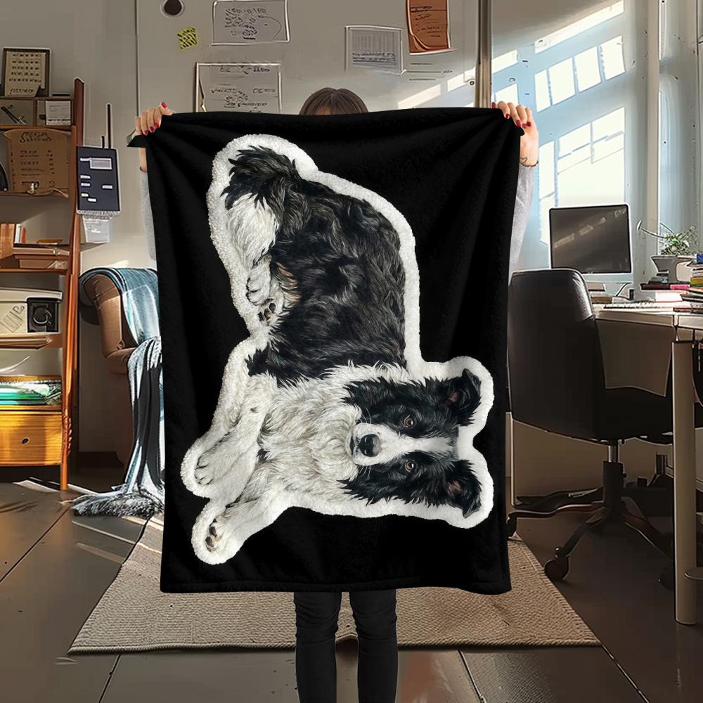 

cute puppy Print Flannel Blanket,High quality Comfortable for All Seasons,Home Decor,Warmth and Comfort,Perfect for Christmas Gifts 80cm x 120cm