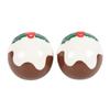 Something Different Christmas Pudding Salt og Pepper Shakers