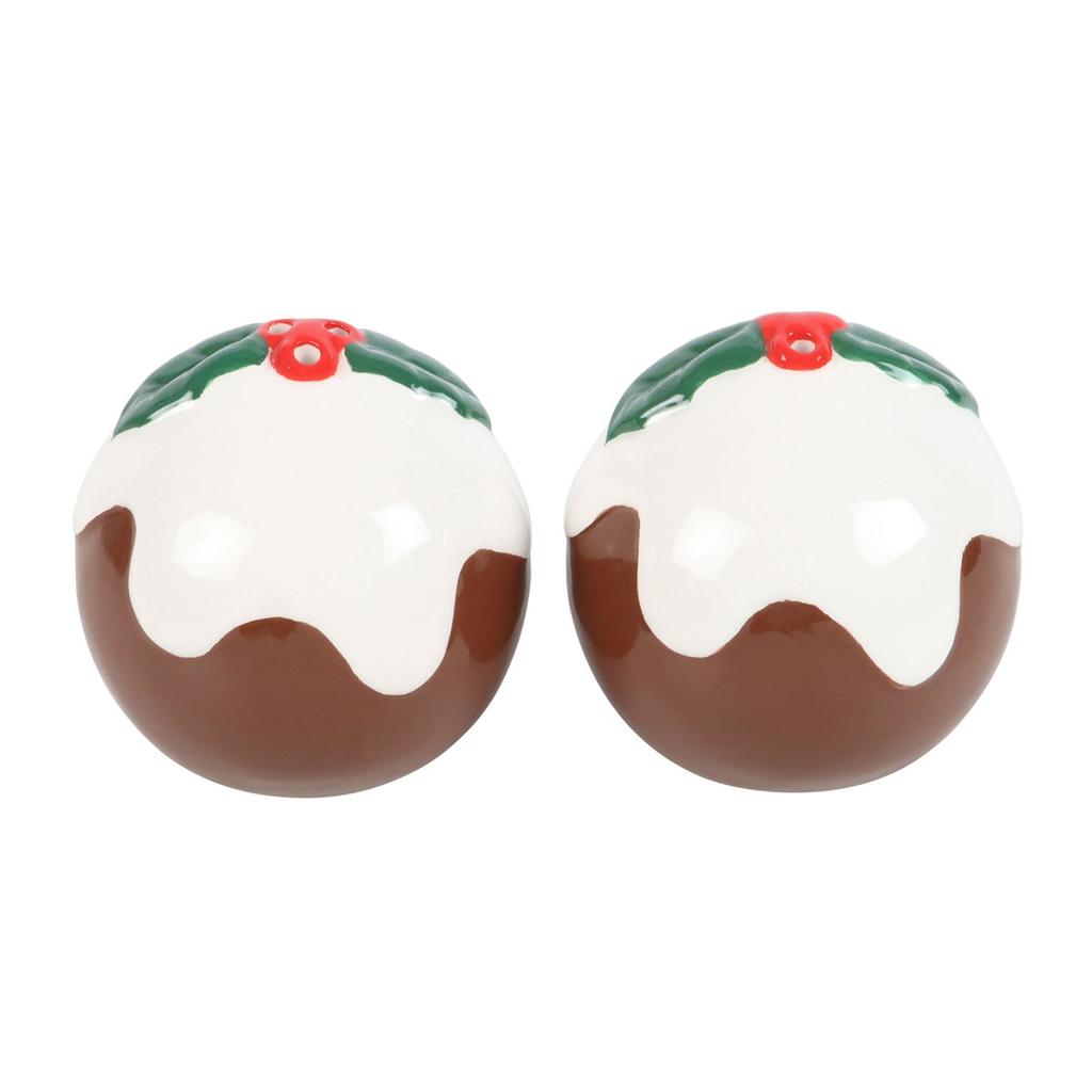 Something Different Christmas Pudding Salt og Pepper Shakers