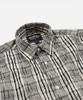 FRIZMWORKS Gathered Check Shirt _ Black