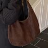 Casual Commuting Large-capacity Suede Bag Women's New Autumn Shoulder Simple Messenger Bag Tote Bag