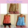Cotton Linen Sleeveless Tank Top For Women Summer Casual Breathable Fashionable