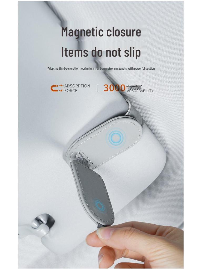 Multifunctional Magnetic Car Sun Visor Glasses and Document Clip