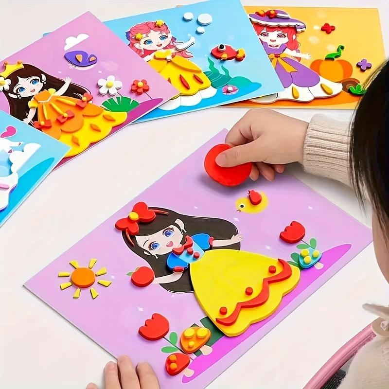 DO-IT-YOURSELF Cartoon Animal 3D Eva Foam Sticker Puzzle 20 Styles Handmade Early Learning-Focused Playthings for Children Kids Gift