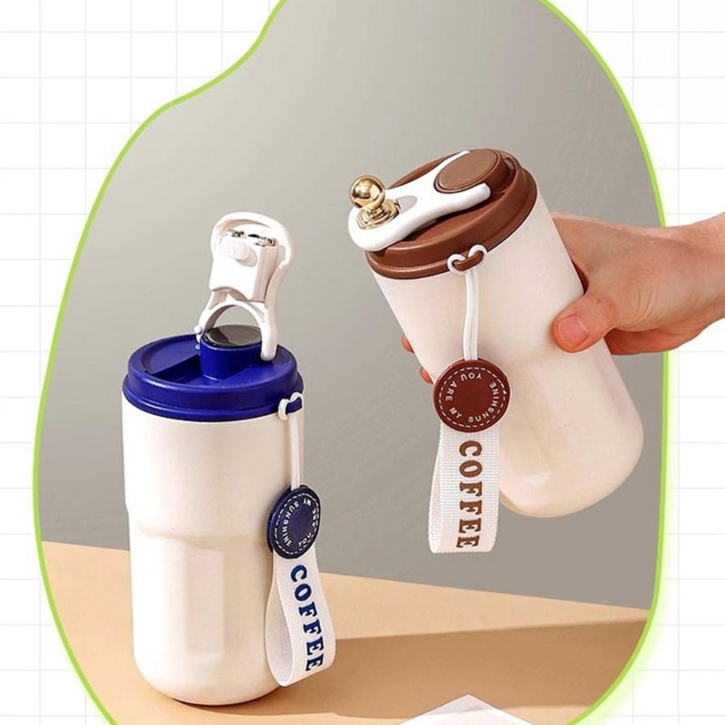 Portable Travel Mug Vacuum Coffee Bottle with Temperature Display Spill Proof Coffee Leak Proof Tumbler Cup