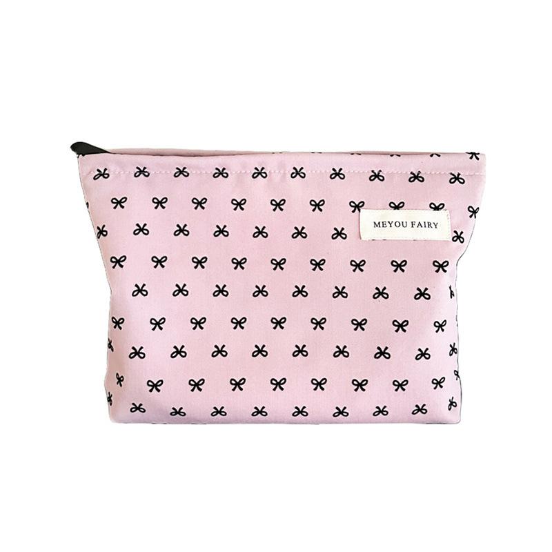New Style Personalized Polka Dot Makeup Bag, Sweet and Portable Travel Skincare Storage Bag, Simple Toiletry Bag, Inner Pocket Bag