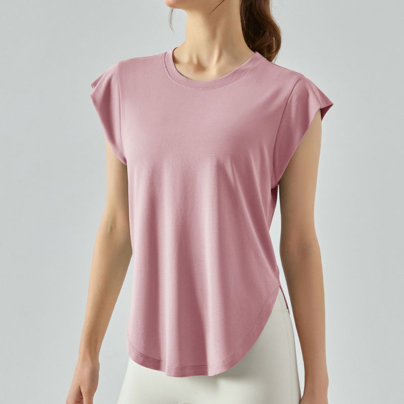Summer Thin Yoga Vest Blouse for Women Fitness Yoga Wear Tops Loose Quick-Drying Sleeveless Running Exercise T-shirt