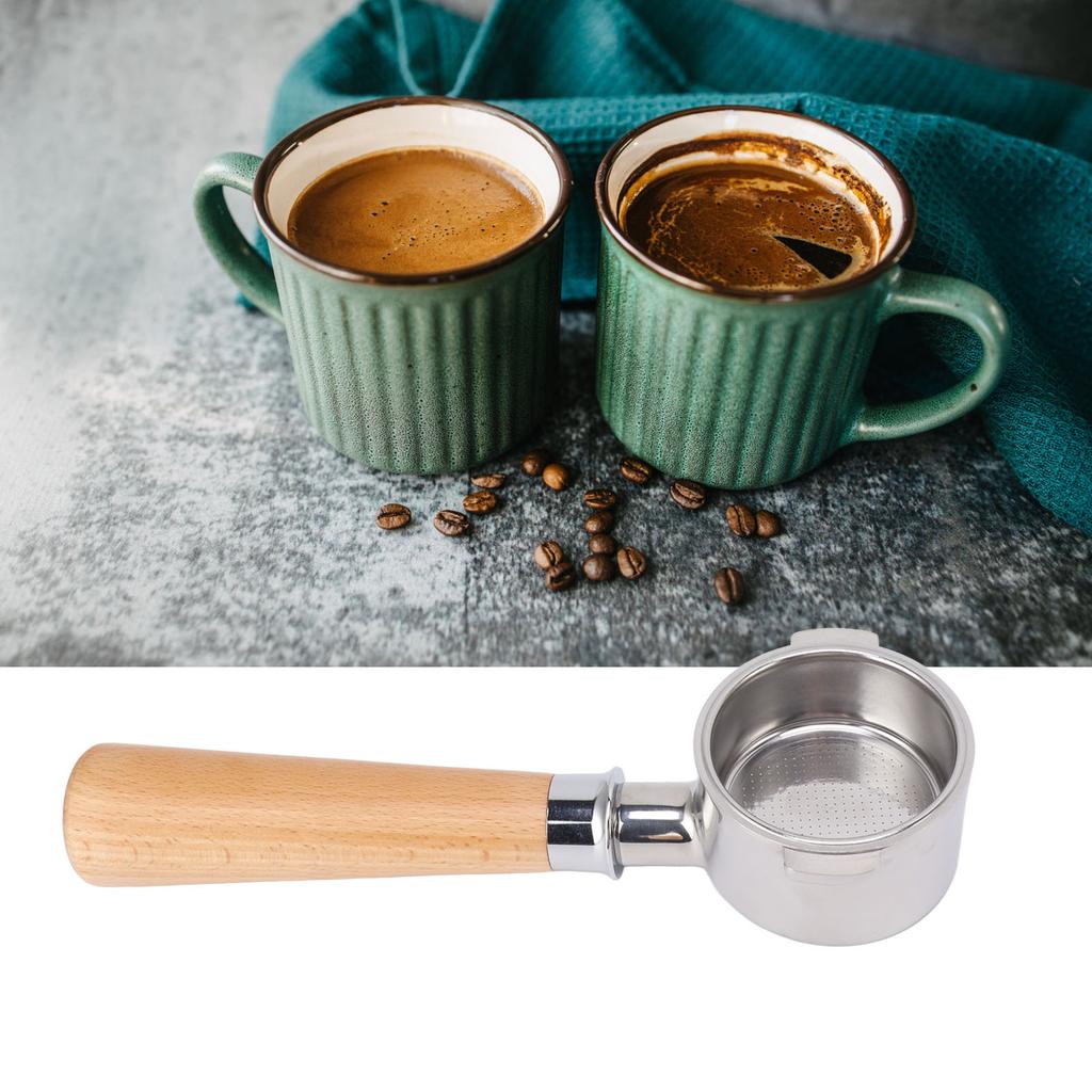 51mm Portafilter 2 Ear Coffee Bottomless Portafilter Replacement for EC0310 Coffee Machine Maker