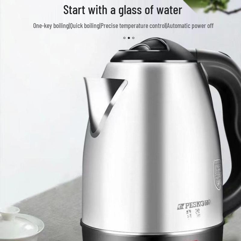 304 Stainless Steel Electric Kettle with Auto Shut-off & Keep Warm Feature