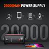 P100 Car Jump Starter 5000A Peak, 12V Portable Battery Pack for 10L Gas/8L Diesel, LED Screen & Light