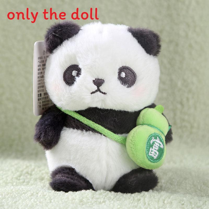 Panda Soft Plush Toy Keyring With Short Pile Fabric For Bag Ornament Collectible