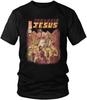 Men's Jurassic Jesus Men T Shirt Japan Anime Manga Tshirt Dragons Monster Retro Games Tshirt Short Sleeve Cool T Shirt Cotton Tee
