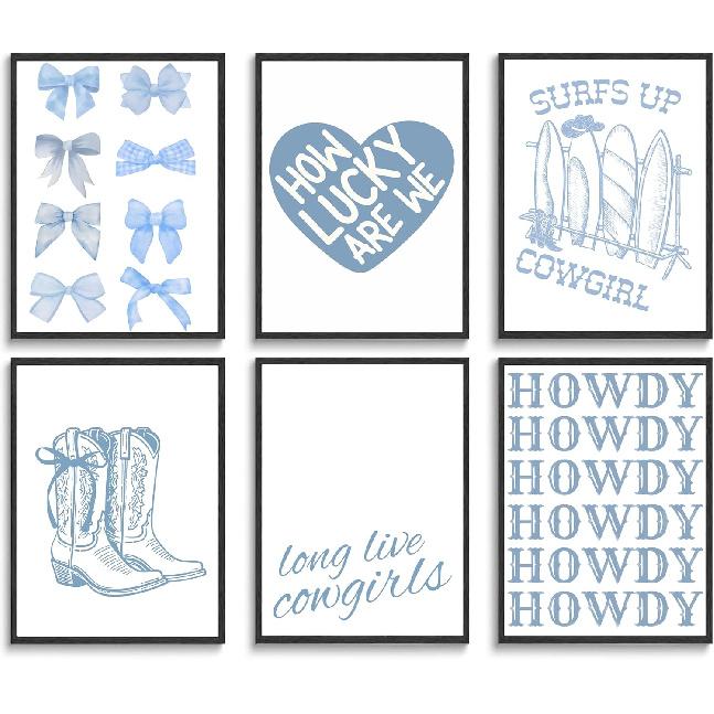 QQG Christian Wall Art Prints Set of 6 Pink Bible Verses Pictures Wall Decor Boho Floral Scripture Gallery Prints Girly Coquette Bow Aesthetic