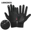 Loogdeel Men Cycling Bike Women Thermal Fleece Cold Wind Waterproof Touch Screen Bicycle Warm Outdoor Winter Touchscreen Gloves