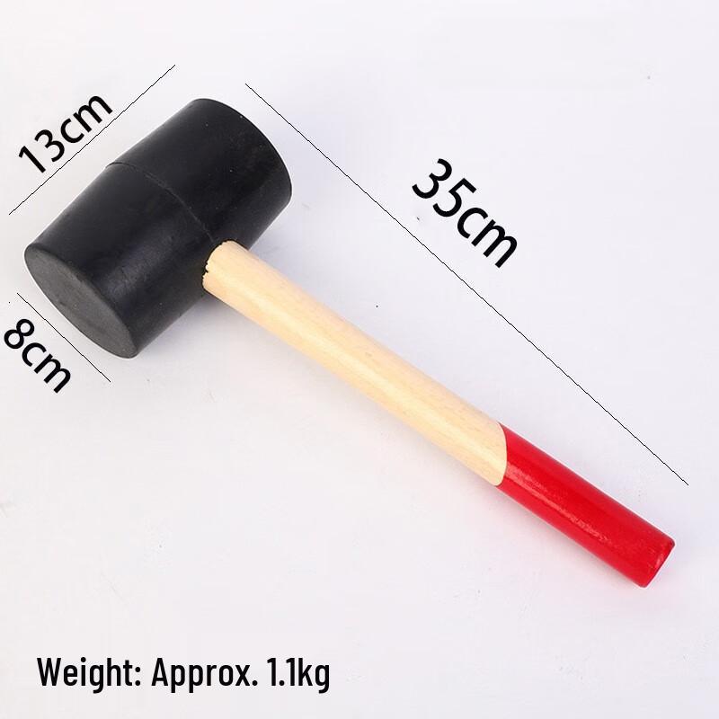 Rubber Mallet with Wooden Handle