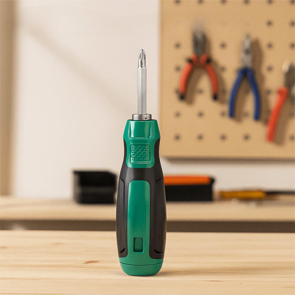 Short Handle Double Head Screwdriver Chrome Steel Slotted Cross Screwdriver DIY Projects