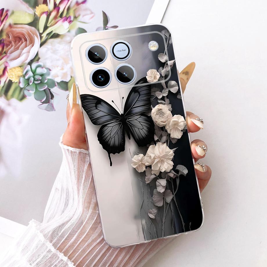 Flower Cartoon Fashion Design Phone Case For Honor Win AAP-AN00 Funda Soft Liquid Silicone Shockproof Back Cover