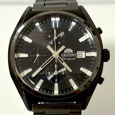 Used [New Battery] ORIENT Cut Glass Quartz Men's Watch