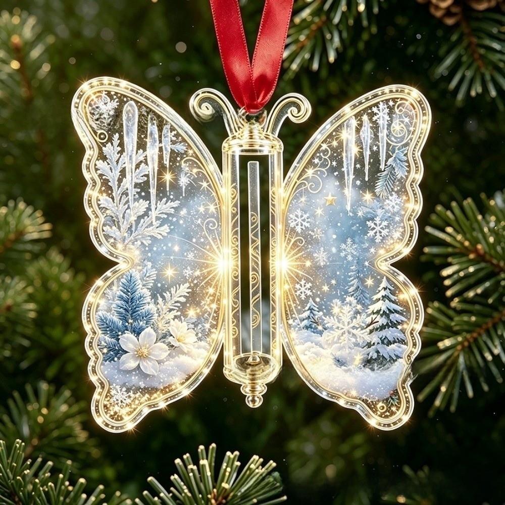 Transparent Acrylic Money Holder Snowman Butterfly Hanging Decorations Home Decoration