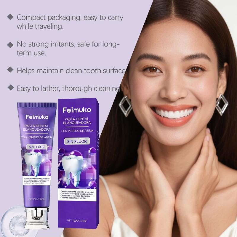 Feimuko Bee Venom Cleaning Toothpaste Daily Care Teeth Dirt Teeth Surface Cleanliness And Brightness Oral Comfort And Freshness