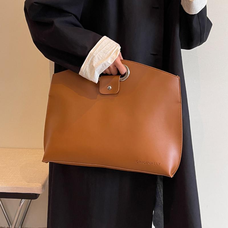 Retro Pendlerhandtaschen für Damen, neue Tragetaschen aus weichem Leder mit großer Kapazität, Sommer, einfache, vielseitige, quadratische Handtasche