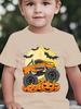 Kids' T-Shirt Truck Graphic 3D Print T-Shirt Halloween Pumpkin Themed Casual Short-Sleeved Summer Party Children's Clothing Boy
