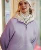 WV PROJECT Difrun Knit Half-Zip Lavender Jikn7680
