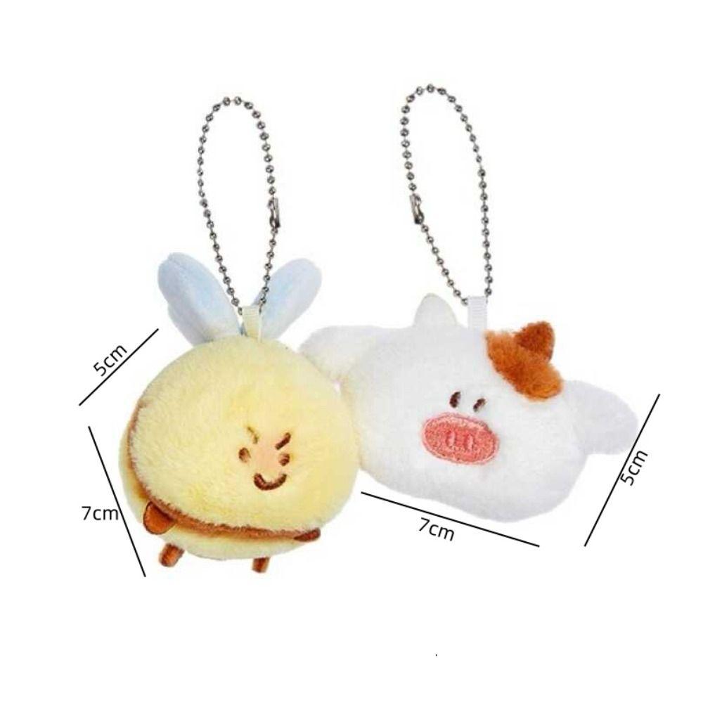 Funny Cute Magnetic Pendant Stuffed Animal Stuffed Bee Doll Cai Bee Plush Toys  Birthday Gifts