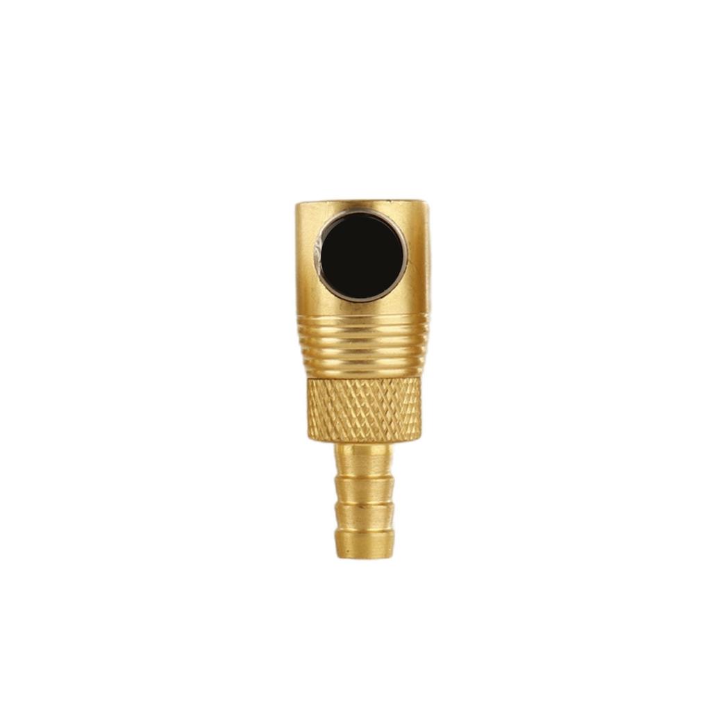 Tire Inflation Tip, Brass Tire Inflation Tip With Automatic Retaining Device And Push Button,Bore 8 Mm