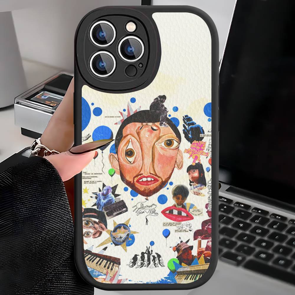 Cool M-mac Miller Phone Case For IPhone 16 15 14 11 12 13 Pro Max Plus Back Leather Shell