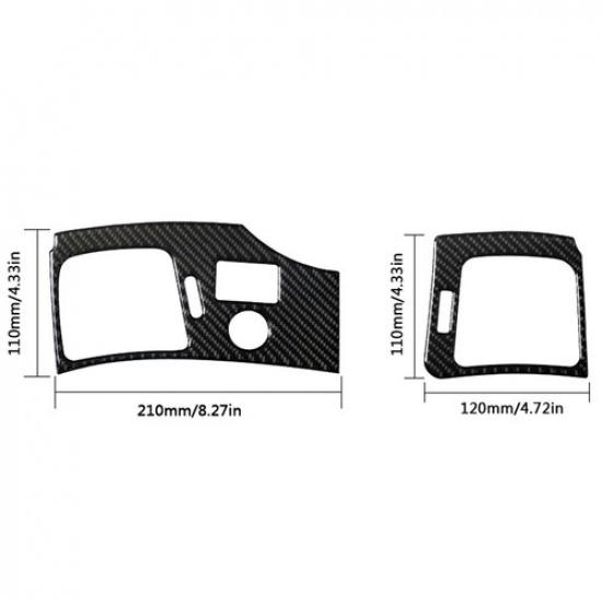 ABS Carbon Fiber Interior Air Vent Outlet Panel Cover For Cadillac CTS 2008-2013