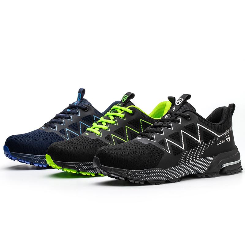 Sicherheitsschuhe für Herren mit Stahlkappe, pannensicher, atmungsaktiv, Arbeitsstiefel für Herren, bequem, Bauschuhe für Männer