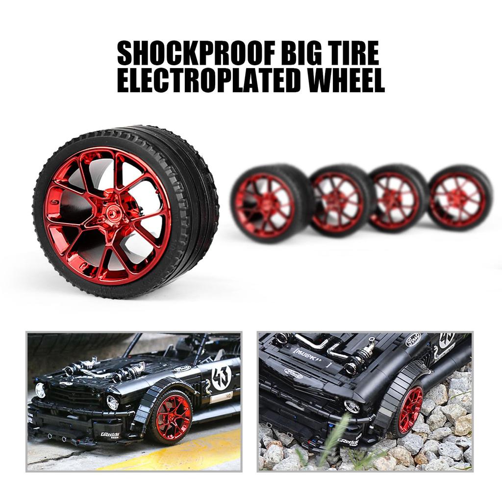 Mould King 13108S Tech Sports Car Building Blocks, MOC Sports Car Model Clamp Block Toy, Pickup Kit 2943 Pieces for Adults and Kids (Static Version)