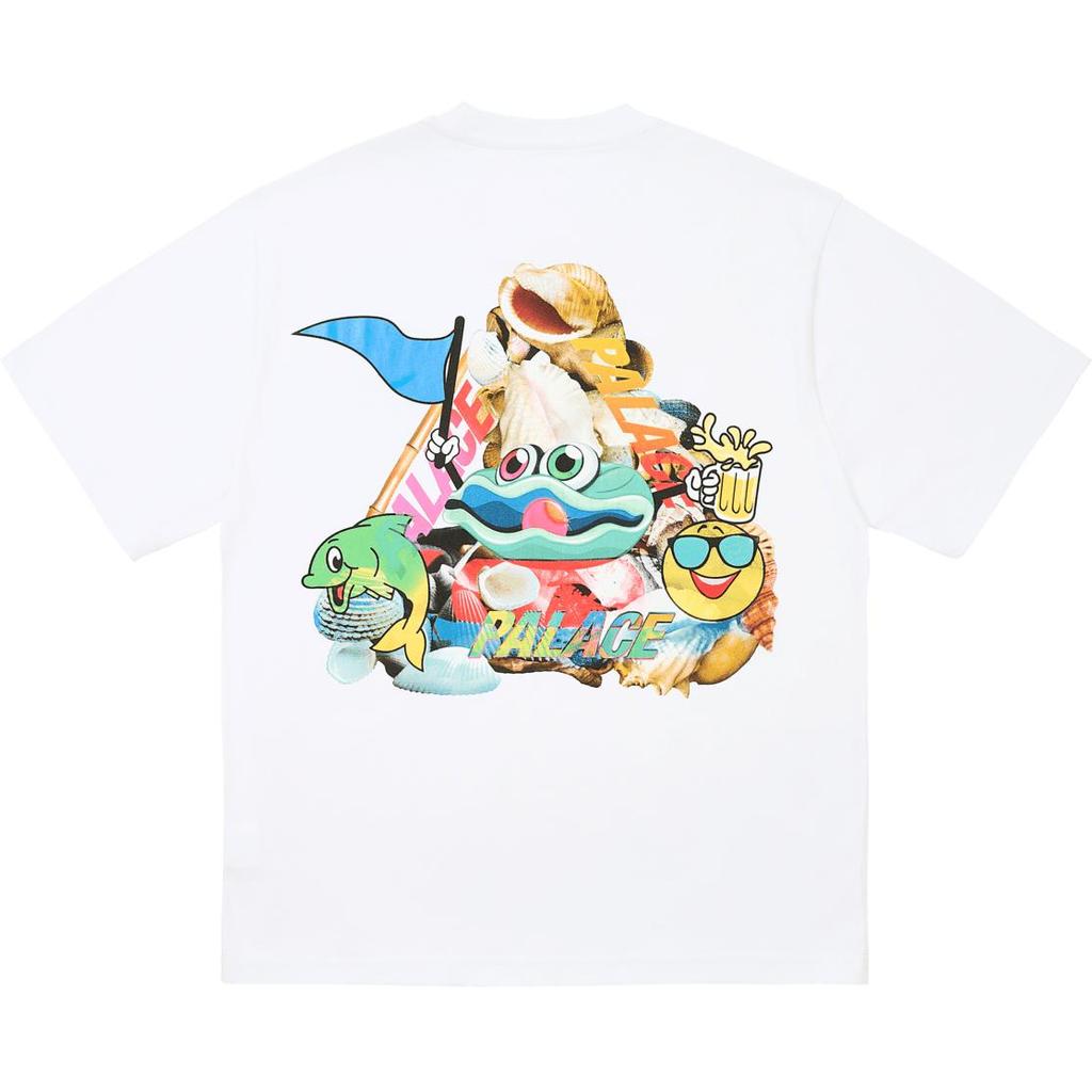 Palace P Sea T-Shirt White Unisex Tops P27TS360