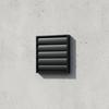 Wall Vent Cover with Screen Mesh Outdoor Louvered Grille External for Kitchen