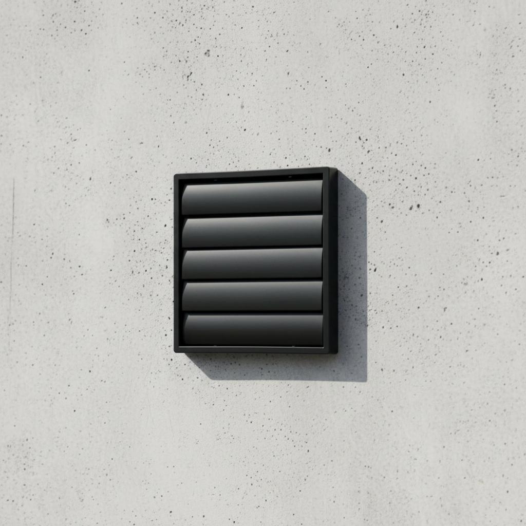 Wall Vent Cover with Screen Mesh Outdoor Louvered Grille External for Kitchen