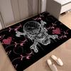 Horror Skull Gothic Bathroom Mat Retro Multiple Choice Living Room Kitchen Rug Non-Slip Bedside Mats