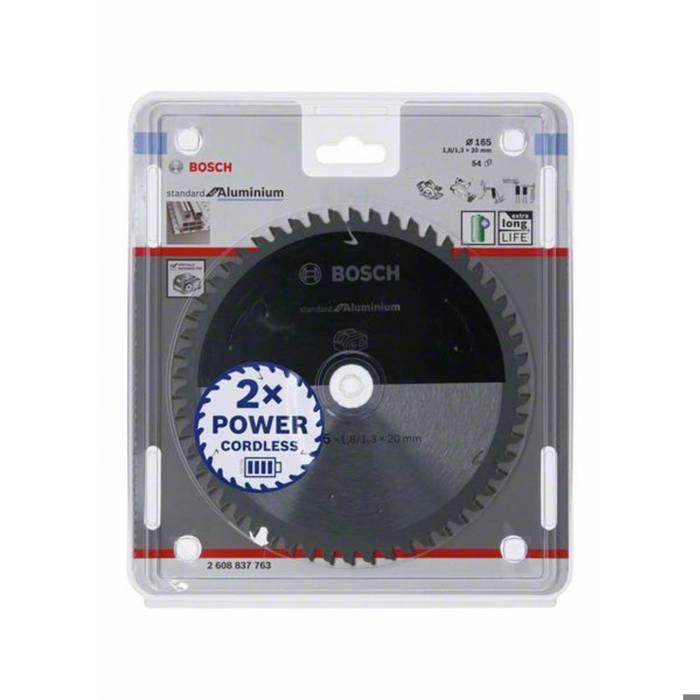 Lame de scie circulaire pour aluminium - BOSCH PROFESSIONAL - 2608837763 - 16,5cm - 54 dents - 1,8mm