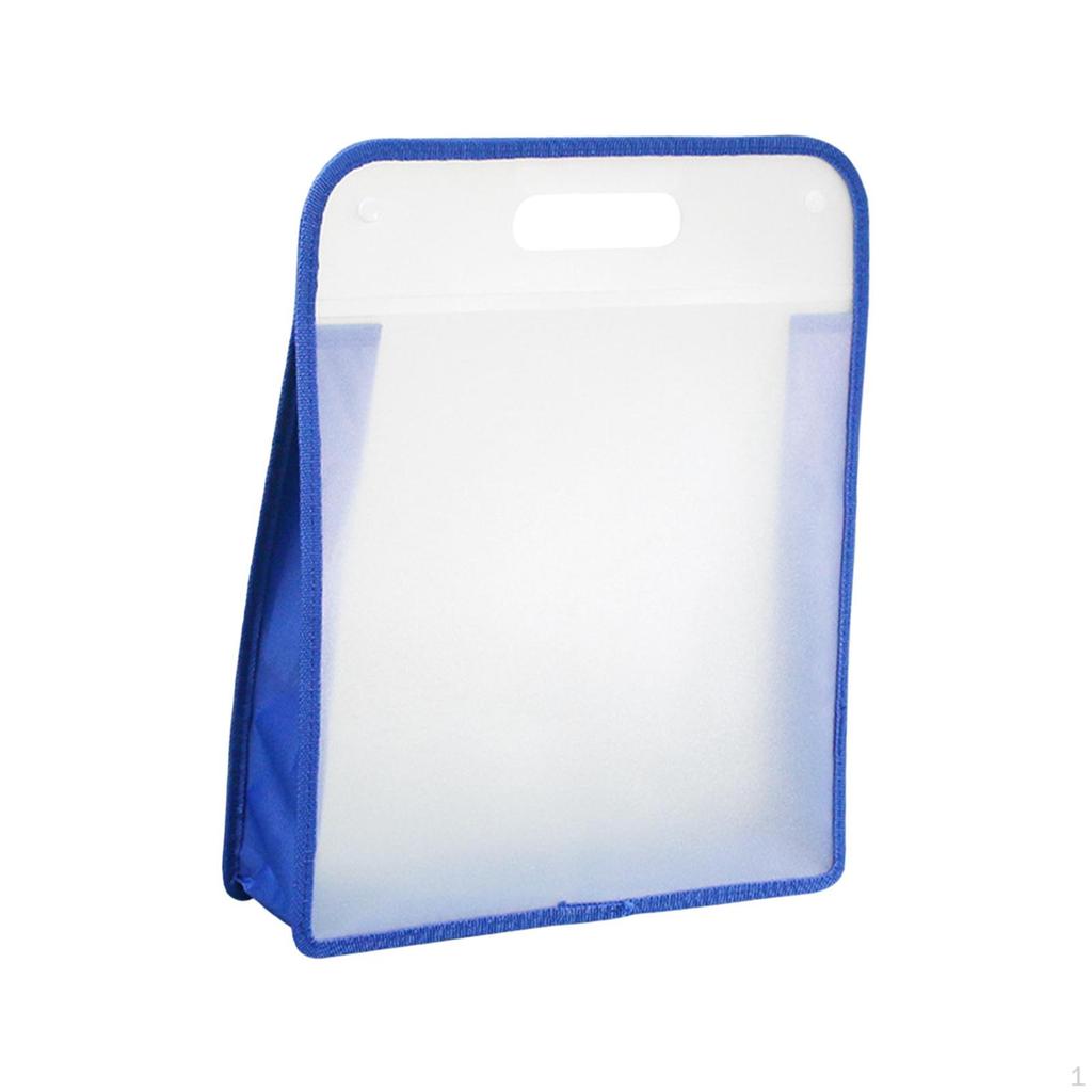 File Bag Art Portfolio Clear Document Holder Waterproof Organizer Portable for School