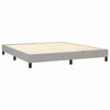 Maison Exclusive - Sommier à lattes de lit avec matelas Gris clair 160x200cm Tissu