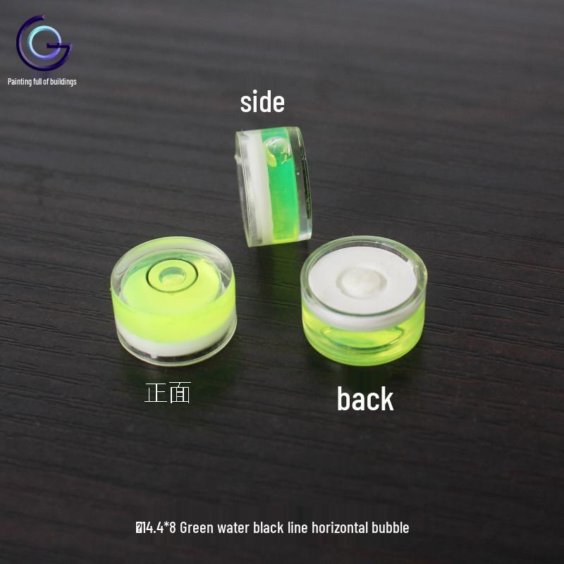 Universal Green Spirit Level with Scale - Compact Liquid Bubble Measuring Tool