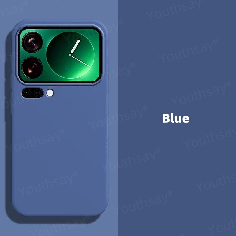For Xiaomi 17 Pro Max Case Xiaomi 17 Pro Max Cover Funda Coque Soft Original Liquid Silicone TPU Phone Bumper Xiaomi 17 Pro Max Xiaomi 17 pro max синий
