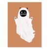 Funny Ghost Tooth Skull Ghost Wall Art Canvas Painting Autumn Halloween Pumpkin Decoration Posters Living Room Aesthetic Decor