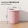 Nordic Style Corner Storage Trash Can - Lidless, Multifunctional, Press Ring Type