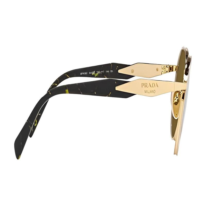 Prada Trendy Simple Fashion Metal Round Sunglasses Men's Style