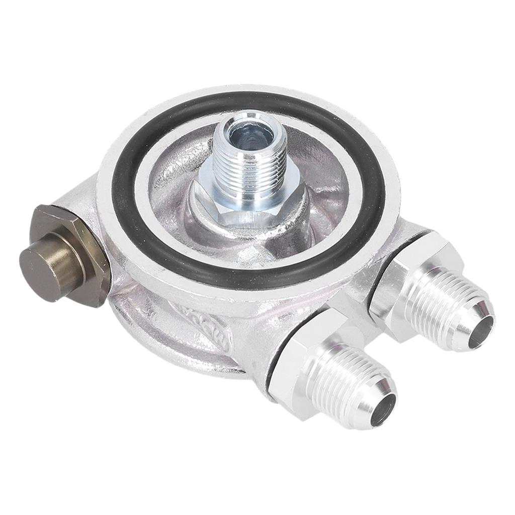 Set Adattatore Termostato Piastra Sandwich Filtro Raffreddatore Olio Raccordo AN10 M18x1.5mm Universale per Auto