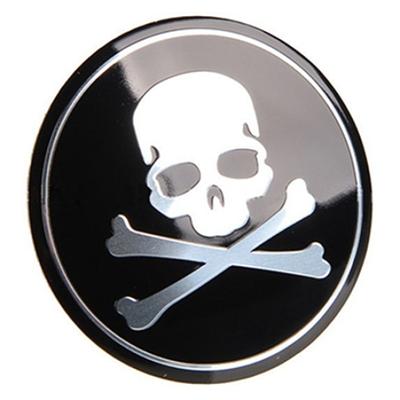 Fungogo New 4Pcs Center Cap Skull Decal Wheel Fashion Car Hub Tire Emblem Stickers Accessories