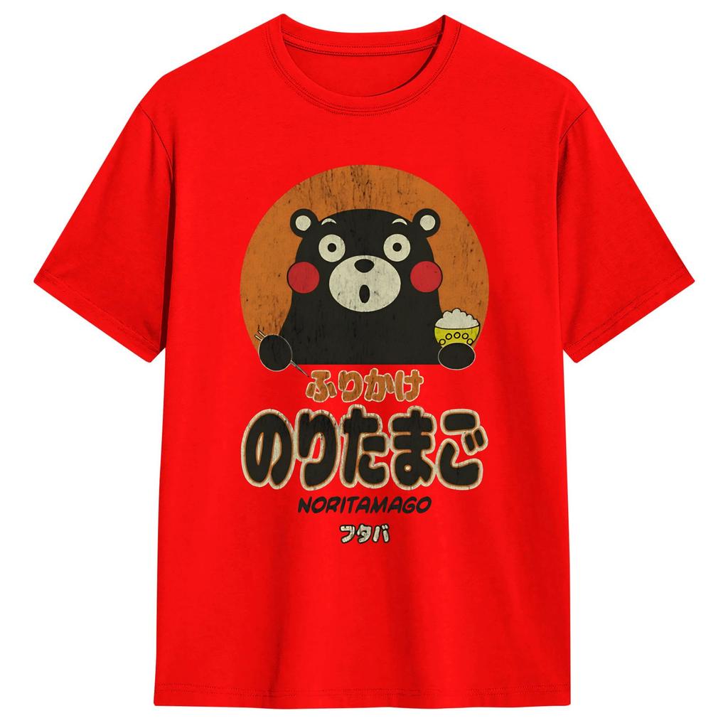 Kumamon Sprinkled Eggs Tshirt Beach Fashion T Shirts Unisex 100 Cotton Oneck Plus Size Top Tees Shortsleeved Vintage Tshirt